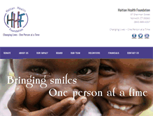 Tablet Screenshot of haitianhealthfoundation.org